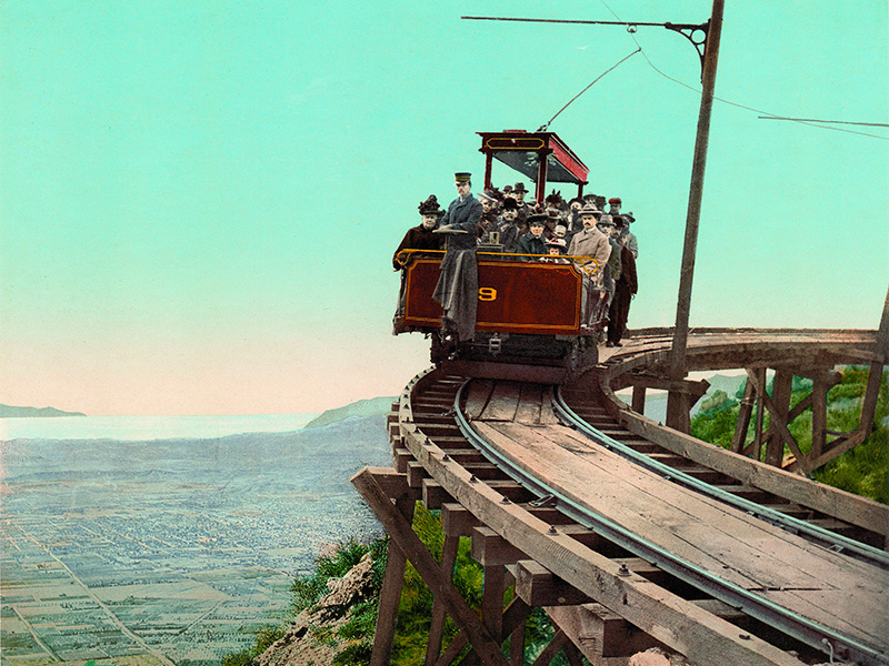 Un tramway des années 1800.