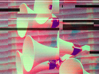 Mais qu'est-ce qui est dit ? Une image de Yann Febvre pour une de ses chroniques pour Magazine Aléatoire.