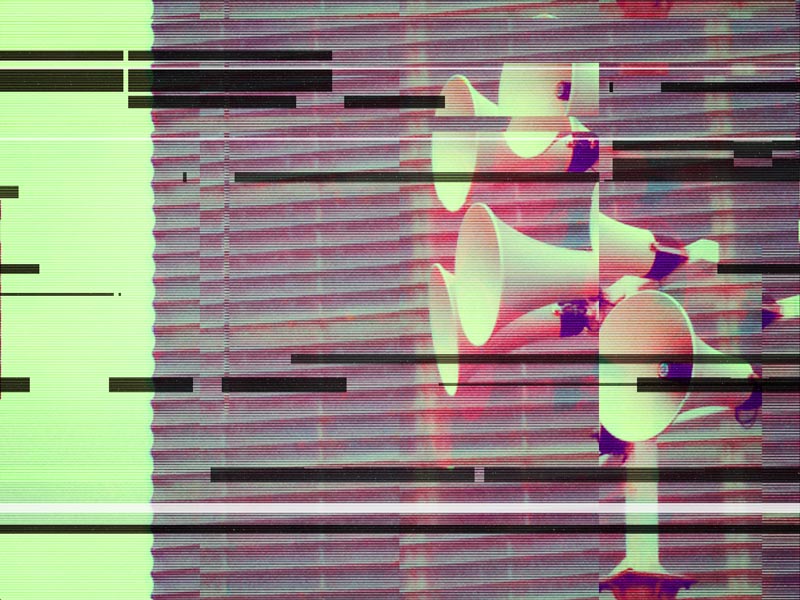 Mais qu'est-ce qui est dit ? Une image de Yann Febvre pour une de ses chroniques pour Magazine Aléatoire.